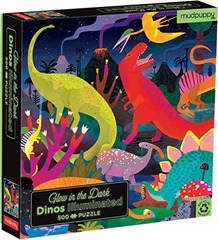 Glow in the Dark Dinos illuminated